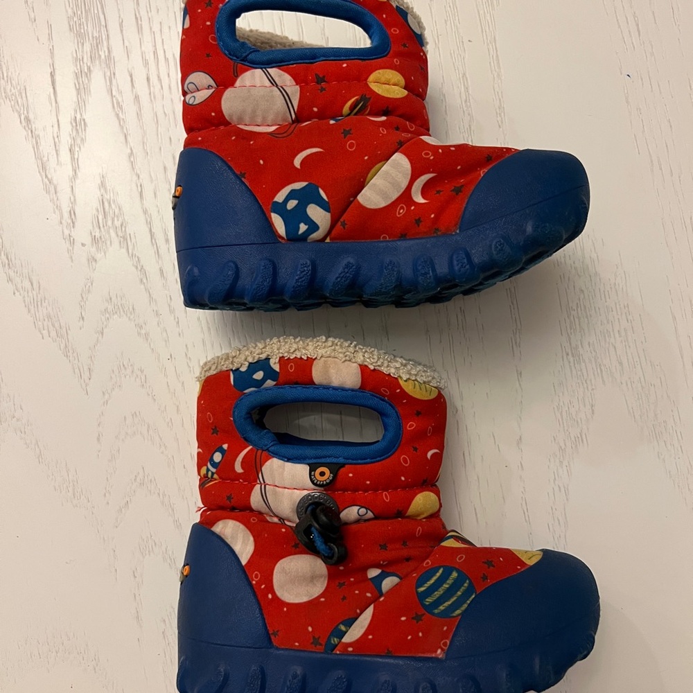 Bogs Toddler Red and Blue Space-Themed Boots